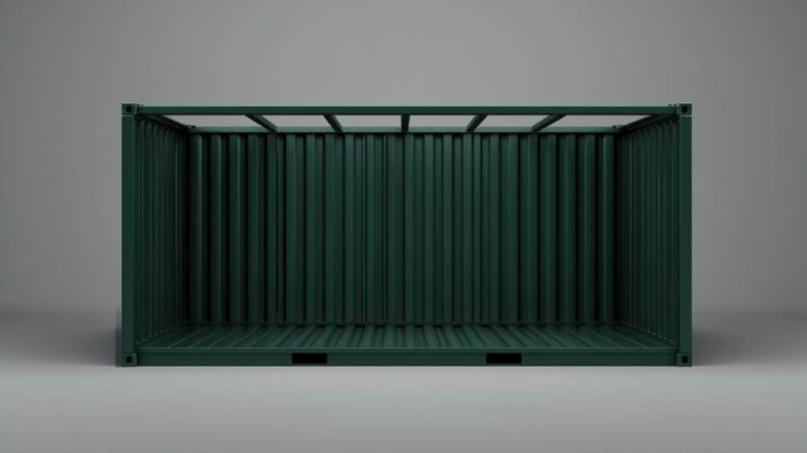 20ft open top container for sale Dubai UAE (illustration)