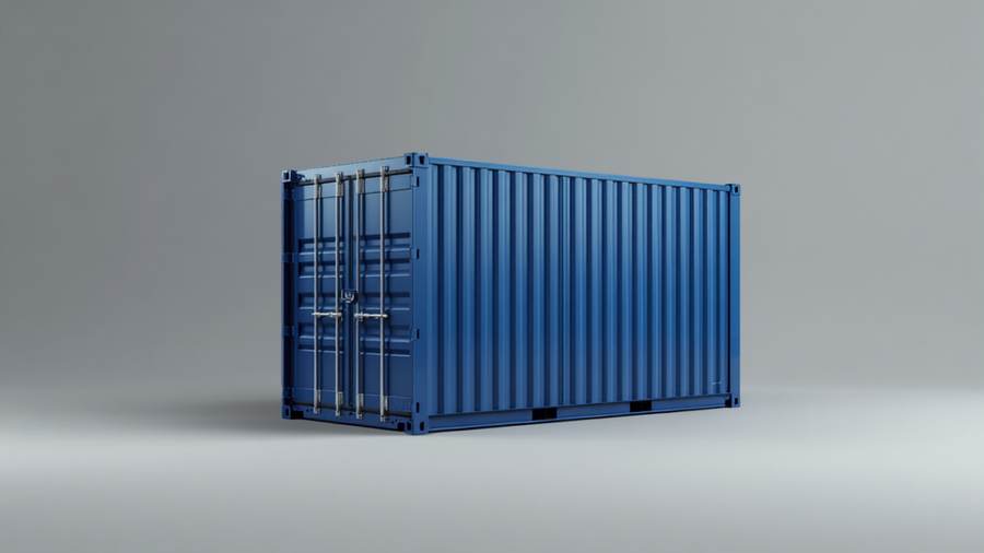 20ft dry standard shipping container for sale Dubai UAE (illustration)