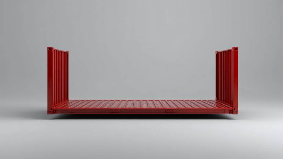 flat rack container for sale Dubai UAE (illustration)